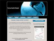 Tablet Screenshot of forexearthrobot.com